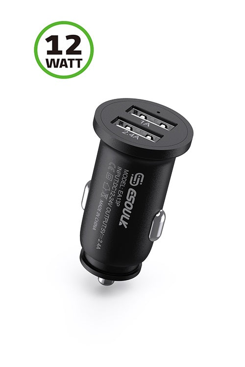 Esoulk 2.4A Dual Car Charger No Packaging EA13BK