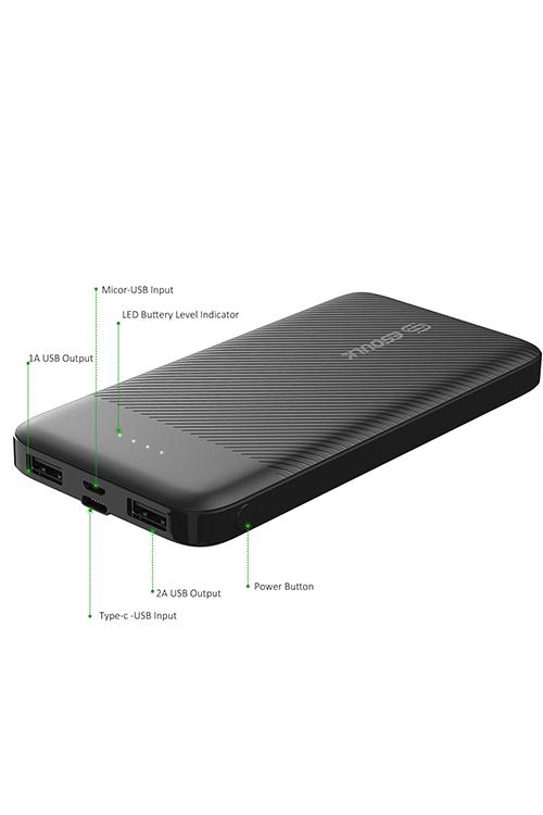 Esoulk 10000mah Power Bank EP06BK