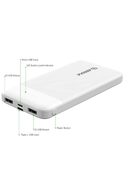 Esoulk 10000mah Power Bank EP06WH