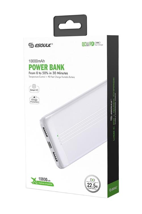 Esoulk 10,000 mAh Power Bank PD&QC EP27