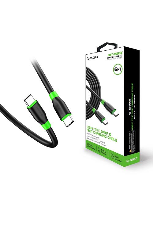 Esoulk 6FT USB-C to C Cable-EC34P-CC