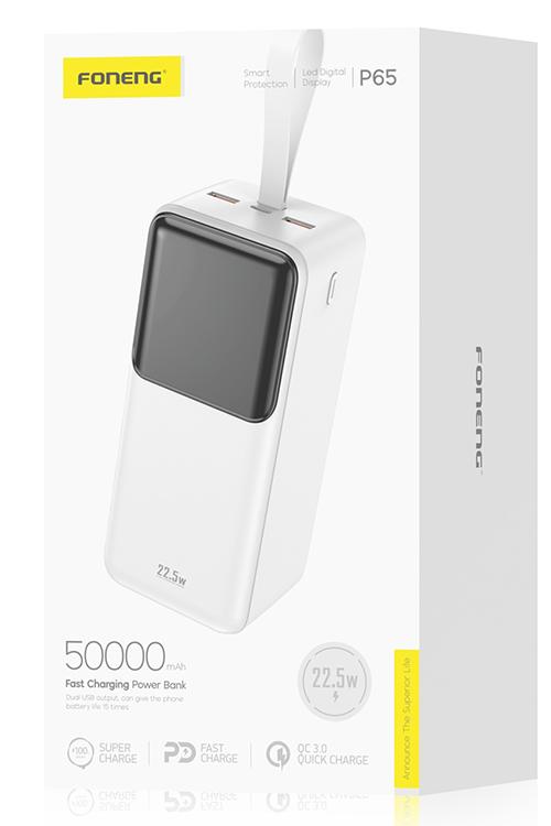 Foneng Fast Charge Power Bank 50000mAh With PD Function P65