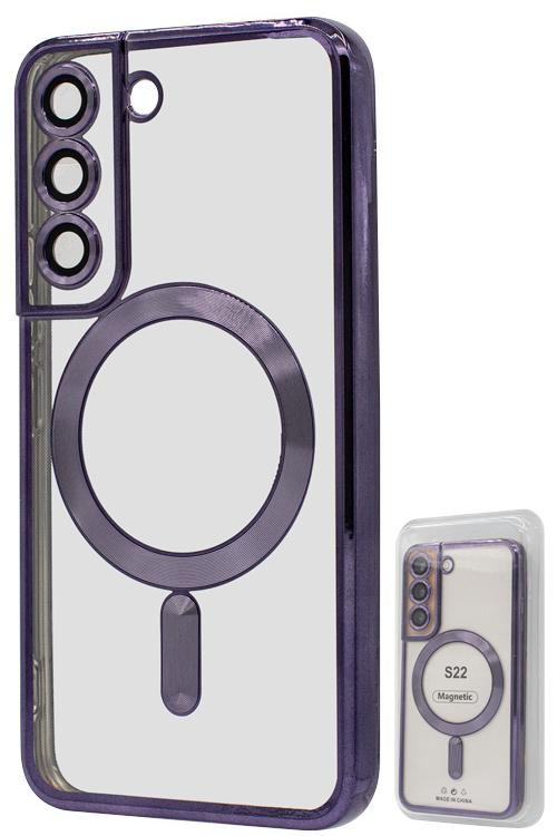 S22 TPU Case With Metallic Magnet Wholesale Purple