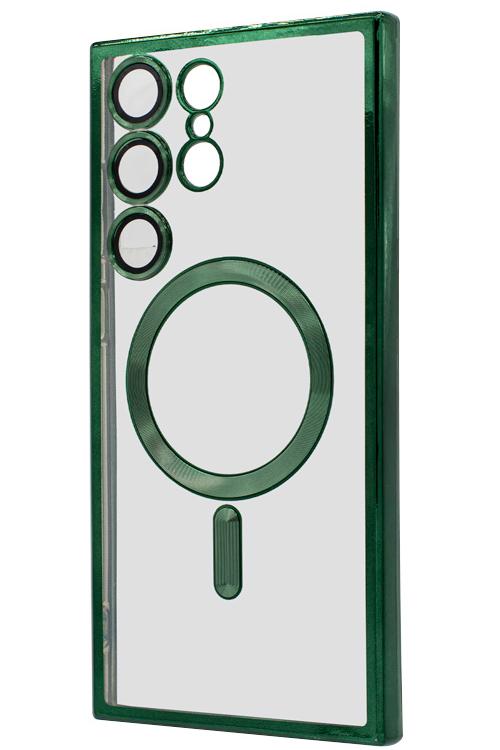 S23 Ultra TPU Case With Metallic Magnet Wholesale Green