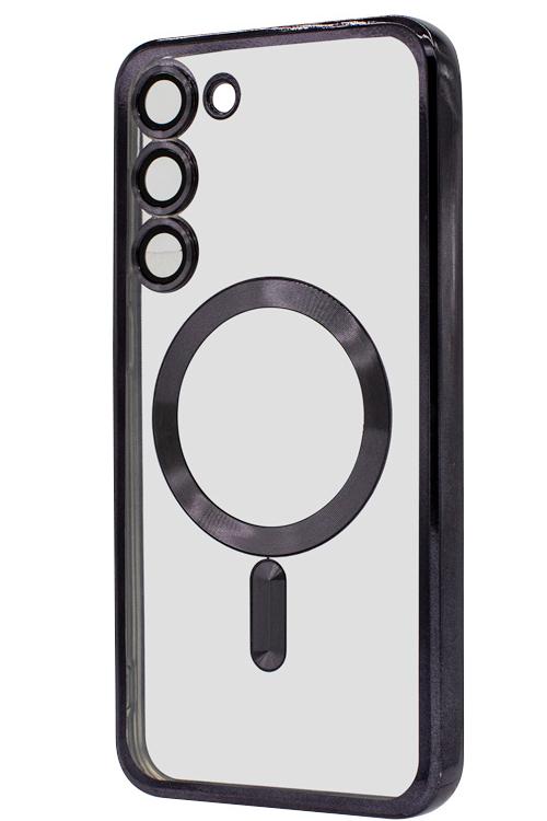 S24 Plus TPU Case With Metallic Magnet Wholesale Black