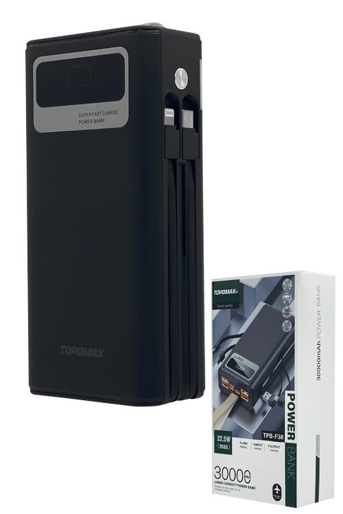 Topomax 30,000 mAh PD 20W 4-in-1 Power Bank TPBF38