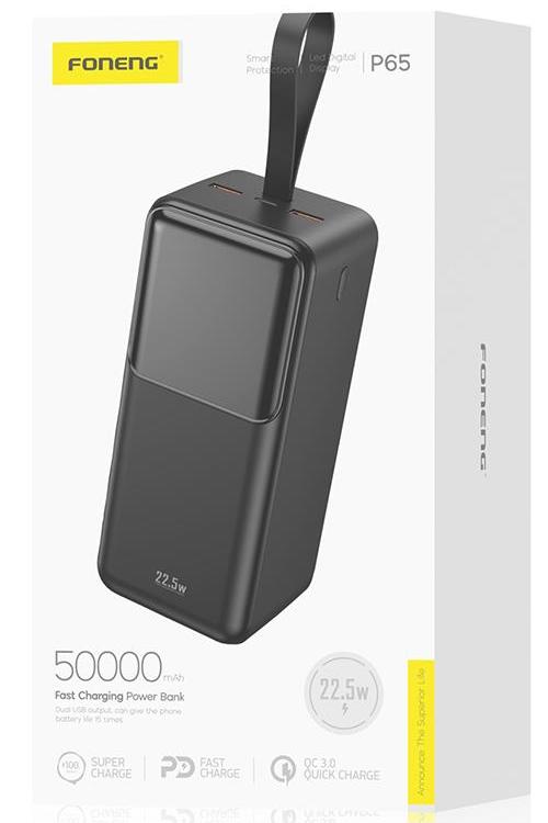 Foneng Fast Charge Power Bank 50000mAh With PD Function P65